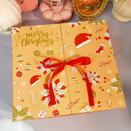 Orangener Blind Box Adventskalender für Neujahr 2025