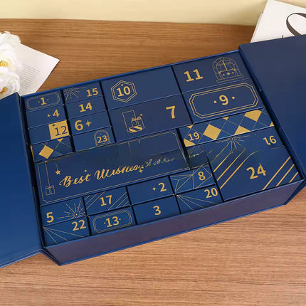 Adventskalender mit blauer Überraschungsbox - Männlich